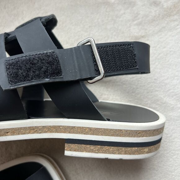 NEW Robert Clergerie Bruce Black Nubuck Leather Sandals Men EU‎ 42 US 9 Casual main image 11